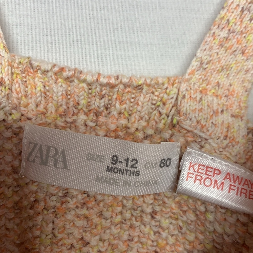 Zara Multicolor Knit Baby Romper - Picture 6 of 8